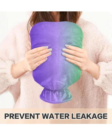 Green Purple Gradient Hot Water Bottle with Cover - 2L Pain Relief & Warmer for Sports Injuries - Buy Online on GoSupps.com