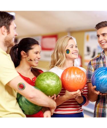 144pc Bowling Themed Waterproof Temporary Stickers - Party Decoration Supplies for Kids & Adults - 9 Styles - Buy Online on GoSupps.com