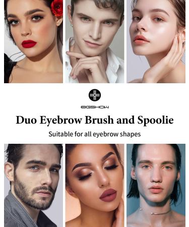 Dual-Ended Angled Eyebrow Brush - Define Eyebrows & Eyeliner with Spoolie - D108 | International Shipping Available - Buy Online on GoSupps.com