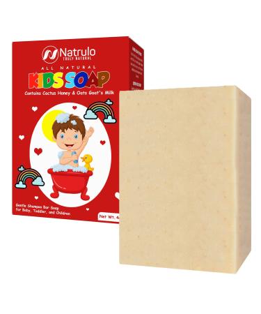 Cactus Honey & Oats Goat's Milk Kid's Soap, 4oz Wash Bar  Natural Oatmeal Soaps for Children, Toddler, Baby  Gentle Shampoo Bar Soap, Face Cleanser, Body Wash for Itchy Skin, Eczema, Rash, Sunburn - Buy Online on GoSupps.com