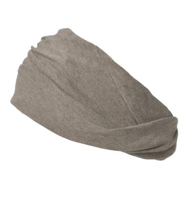 CHARM Organic Cotton Headband Women - Yoga Hair Band Headband Made In Japan Brown
