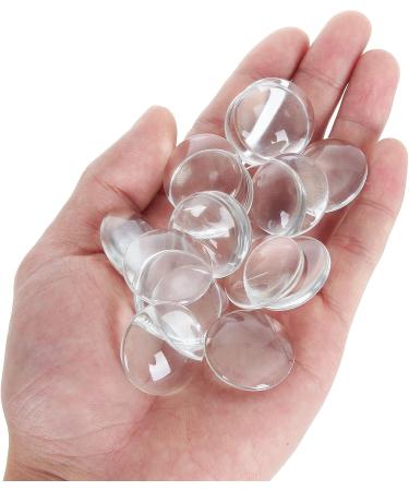 200 PCS 1 inch Transparent Glass Dome Cabochons - Crystal Clear Round Cabochons for Jewelry Making - Buy Online on GoSupps.com