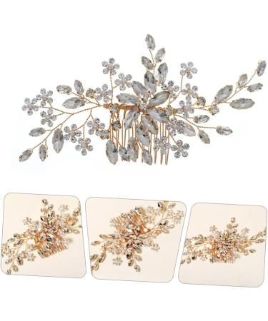 Ipetboom Flower Comb Bridal Hair Clip Bridal Headpiece Bride Hair Clip Birthday Hair Comb Rhinestone Barrettes Banquet Hair Comb Tiara Accessories Manual Bridesmaid Rhinestones - Buy Online on GoSupps.com