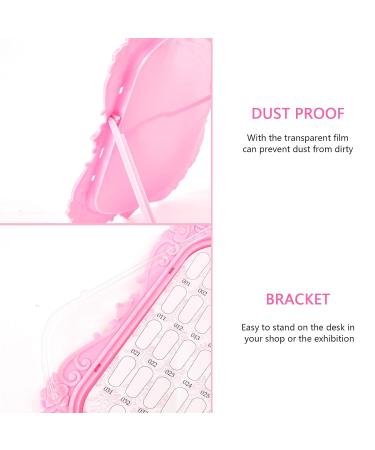 Niceneeded UV Gel Nail Polish Display Card - Pink Nail Art Practice Design Book & Fake Tips for DIY Nail Studios - Buy Online on GoSupps.com