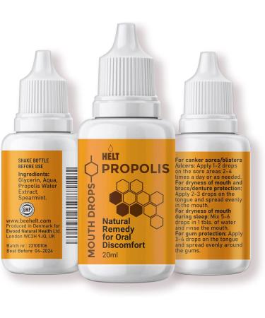 Propolis Mouth Drops: Natural Relief for Dry Mouth, Blisters, Sores, Gingivitis - Promotes Oral Health - Buy Online on GoSupps.com