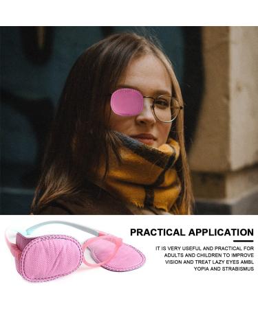 Fools of Eye Glasses - Reusable Eye Flap for Lazy Eye Treatment | Amblyopia Strabismus | 12PCs - Pink Medium for Children & Adults - Buy Online on GoSupps.com