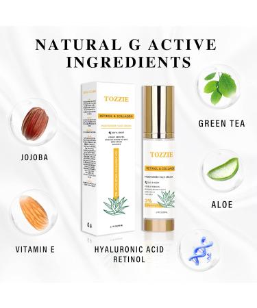 TOZZIE Skin Beauty Face Moisturizer Cream - Anti Aging & Wrinkle Cream 1.7 OZ | Hydrating Skincare for Youthful Glow - Shop Now - Buy Online on GoSupps.com
