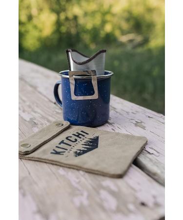 Kitchi Outfitters Stainless Pour Over Coffee Dripper with Storage Pouch - 6*4inch - Buy Online on GoSupps.com