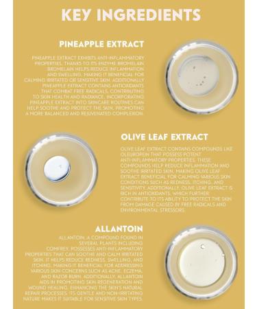Exfoliating Pineapple Face Milk Serum with Olive Leaf Extract & Allantoin | 1 Fl Oz - Nourish & Brighten Your Skin | Global Shipping Available - Buy Online on GoSupps.com