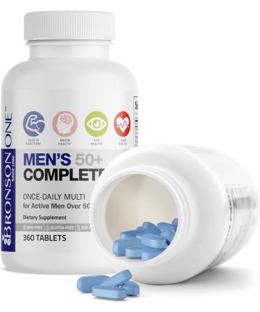 Bronson ONE Daily Mens 50+ Complete Multivitamin Multimineral 360 Tablets 360 Count (Pack of 1) - Buy Online on GoSupps.com