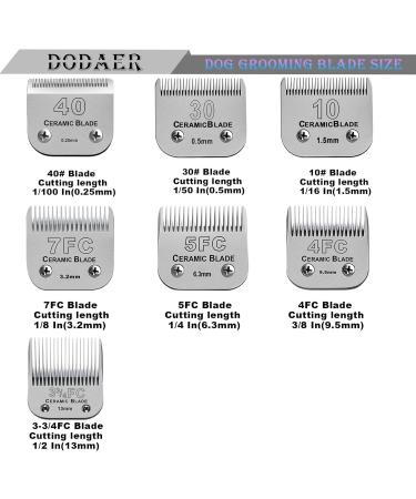 Detachable Pet Dog Grooming Ceramic Blades Compatible with Andis Size-5FC Cut Length 6.3mm 1/4 Compatible with Oster A5 Wahl KM Series Clippers - Buy Online on GoSupps.com