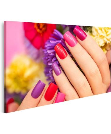 islandburner Picture on Canvas Manicure Coated with Nail Polish in Nature Colours - Buy Online on GoSupps.com