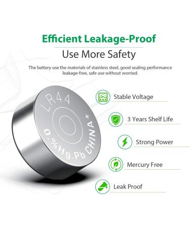 Buy LiCB 20 Pack LR44 AG13 357 303 SR44 1.5V Button Coin Cell Batteries - Long Lasting Power for All Devices - Buy Online on GoSupps.com