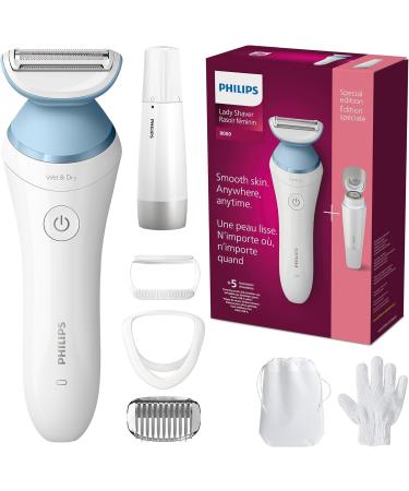 Philips Lady Shave Series 8000 - Complete hair removal solution for body and face White