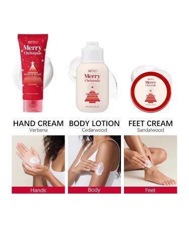 Christmas Body Care Gift Set for Women - Fragrance Moisturizing Body Lotion Hand Cream and Foot Cream Repair & Nourishing Dry Skin Rough Hands and Feet Skin Care Birthday Gift for Her (1) - Buy Online on GoSupps.com