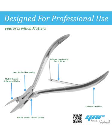 YNR Toenail Clippers - Podiatry Tool German Forged - Pointed Side Nail Nippers to Cut Thick Toe Nails - Hospital Grade 13cm - Buy Online on GoSupps.com