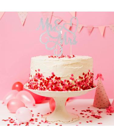 CHEERYMAGIC Glitter Mr and Mrs Cake Topper Wedding Cupcake Toppers Engagement Cake Toppers Decorations for Wedding Engagement Bridal Shower Anniversary Party Cake Decoration Supplies A4JHDGCP - Buy Online on GoSupps.com
