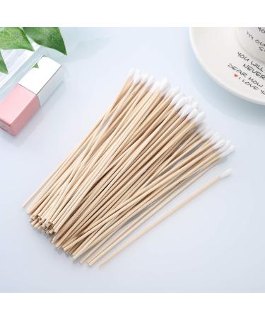 100 Pcs Cotton Swabs - Long Wooden Handle Medical Ear Cleaning & Wound Care Buds - Buy Online on GoSupps.com