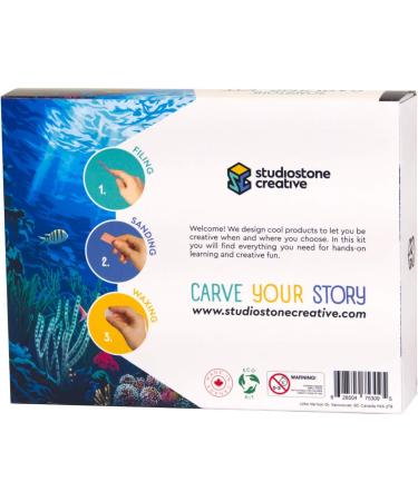 Studiostone Creative Seal Soapstone Sculpture Kit for Kids and Adults - DIY Stone Carving Arts and Crafts - Buy Online on GoSupps.com