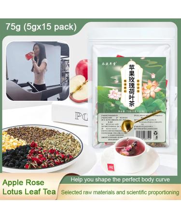 Apple Rose And Lotus Leaf Detox And Health-Preserving Tea Apple Rose Louts Leaf Tea Rose And Leaf And Health-Preserving Tea for Help You Shape The Perfect Body Curve (45Pcs) - Buy Online on GoSupps.com