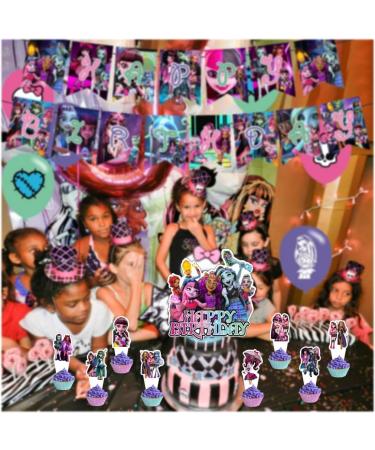 25pcs Monster Cake Decorations with 1pcs Cake Topper 24pcs Cupcake Toppers for High Birthday Party Supplies - Buy Online on GoSupps.com