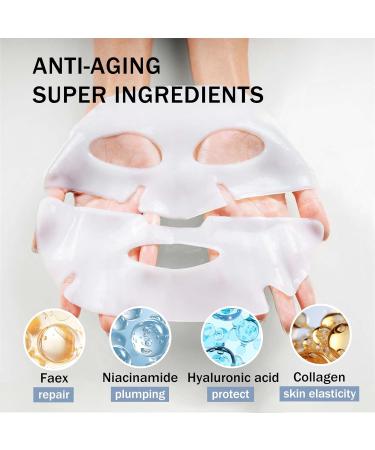 INSKIN Collagen Face Mask Overnight Bodance Collagen Mask Collagen Mask Overnight Collagen Deep Hydrating Mask Face Masks Skincare Improve Moistur Elasticity and Wrinkle - Buy Online on GoSupps.com