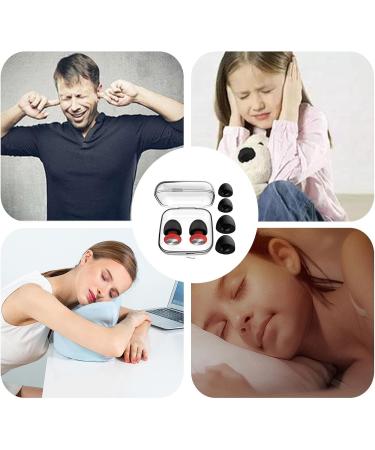 Noise Canceling Earplugs | 25-28db Reusable Noise-Reducing Earplugs | Soft Black Silicone Ear Plug | Comfortable Quiet Ear Plugs | Round Reusable Hearing Protection for Travel Work Black Red 1 count (Pack of 1) - Buy Online on GoSupps.com