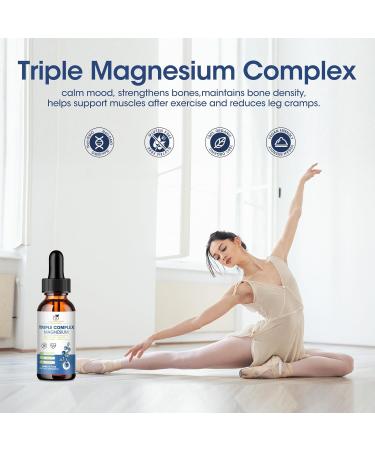 MABEFY Triple Complex Magnesium Supplement | 500mg Glycinate  Taurate & Malate | High Absorption Liquid Drops for Heart  Muscle & Sleep | 2 Fl.Oz - Buy Online on GoSupps.com