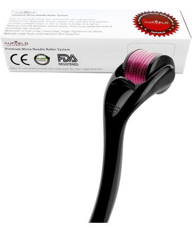AUFGELD AG540 Titanium Microneedle 540 Needles 0.2mm Derma Roller Skin Care for Face Facial Wrinkles Hair Loss Stretch Marks Hair Regrowth Micro Needles Professional Microneedling Derma Needling Kit - Buy Online on GoSupps.com
