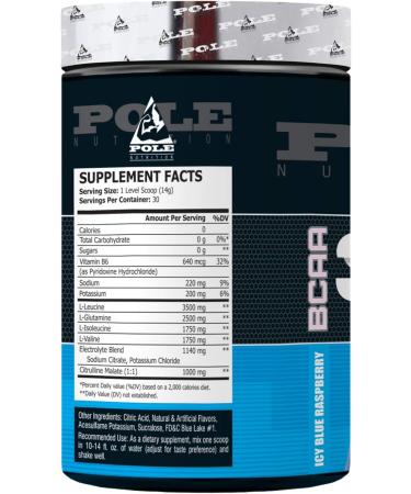 BCAA Stroke - 30 Servings 420g Icy Blue Raspberry - Best International Shipping - Buy Online on GoSupps.com