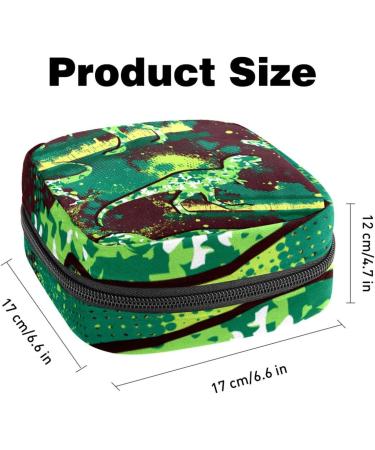 Portable Storage Bags for Women's Bandages & Menstrual Products - Dinosaur Camouflage Holder for School & Office - Buy Online on GoSupps.com