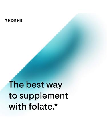Thorne 5-MTHF 1 mg Folate - Active Vitamin B9 Folate Supplement - 60 Capsules - Buy Online on GoSupps.com