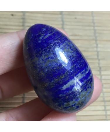 Natural Beautiful Lapis Lazuli Crystal Egg 40mm Suitable for Home Raw Stones and Minerals FUZEGRDLI