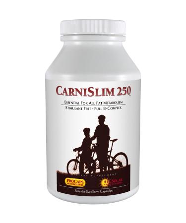 Andrew Lessman Carnislim 250-60 Capsules  Promotes Optimum Fat Burning and Energy Metabolism, Ephedra-Free, Science-Based Formula, with 250mg Carnitine, Plus Full B-Complex. No Additives 60 Count (Pack of 1)