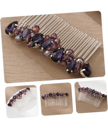 DOITOOL real hair side fringe wedding hair accessories for brides wild comb headgear hair Hair up hair combs European and American Hair piece diamond diamond hair accessories - Buy Online on GoSupps.com