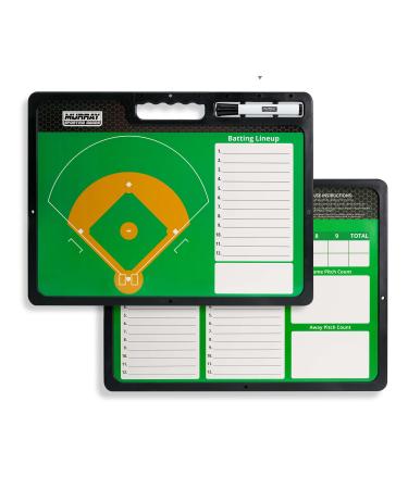 Murray Sporting Goods Premium Coaches Clipboard | Double-Sided Dry Erase Marker Board for Basketball, Baseball, Soccer, Football, Hockey (Marker Included)