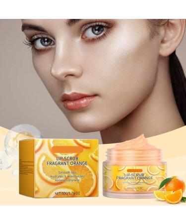 Orange Lip Scrub Orange Lip Scrub Lip Exfoliator Can Repair And Diminish Lip Wrinkles To Remove Dead Skin And Lip Skin Care (3PC 50G) - Buy Online on GoSupps.com