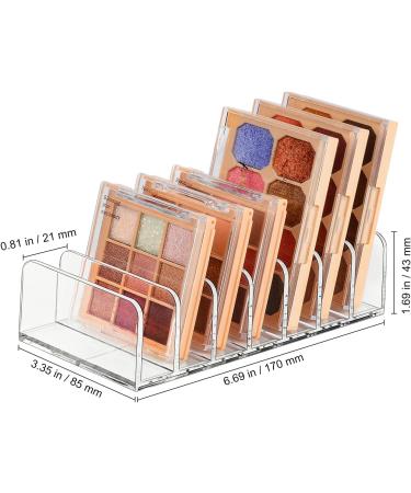 YF Eyeshadow Palette Organizer - Plastic Divided Makeup Holder for Cosmetics Storage | Transparent Small - Buy Online on GoSupps.com