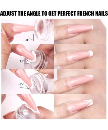 TYXHXTF 14 French Nail Stamp Kit Nail Art Stamping Templates Manicure Tool Kit Nail Art Jelly Stamper With Silicone Cushion Nail Stamp Gel Nail Polish Set For Diy Nail Art Designs Gel Nail Kit - Buy Online on GoSupps.com