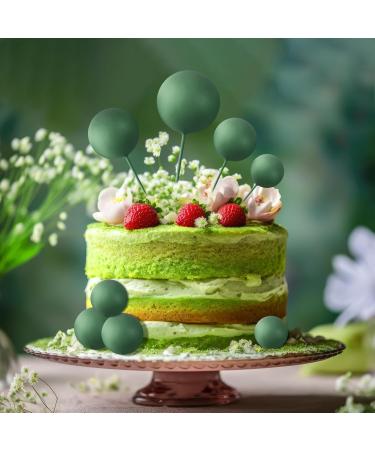 Astaron 20 Mini Dark Green Tortendeko Balls - Cake Toppers for Weddings & Birthdays | International Shipping - Buy Online on GoSupps.com