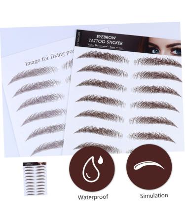 Ipetboom 15 Pcs Eyebrow Stickers Waterproof Makeup Authentic Eyebrows Eyebrow Tool 6d Template Water Proof 21x15cmx3pcs Brownx3pcs - Buy Online on GoSupps.com