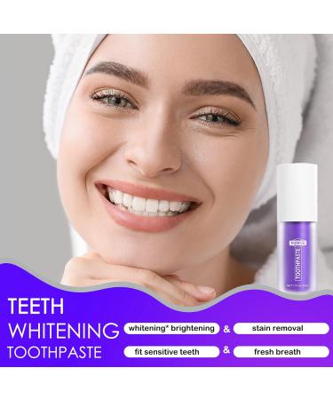 Purple Teeth Whitening Toothpaste | Brighten & Clean Yellow Teeth | Best Toothpaste for White Teeth - Buy Online on GoSupps.com