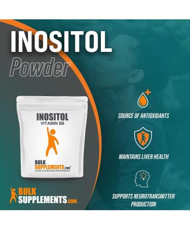 Pure Inositol Powder 500mg - Vitamin B8 Antioxidant & Liver Support - Gluten Free - 500 Servings - 8.8oz Pack - Buy Online on GoSupps.com