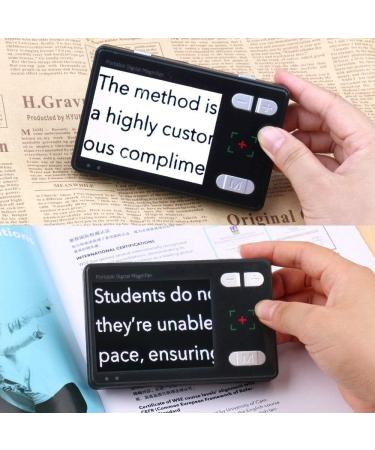 Portable Digital Magnifier 3.5 inch portable digital magnifier with LED light 2X-24X hand-held reader 15 color modes LCD monitor suitable for old children poor eyesight reading watching trying - Buy Online on GoSupps.com