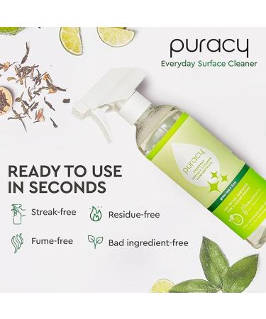 Puracy Everyday Surface Cleaner - Green Tea & Lime - 16 Fl Oz. - Buy Online on GoSupps.com