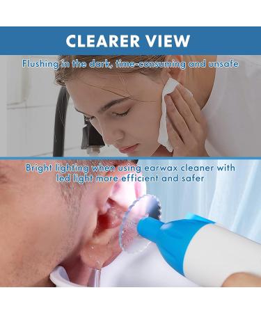Qisxrovy Electric Ear Wax Removal Kit - Rechargeable & Safe Ear Cleaning System with 3 Pressure Modes for Adults - Blue - Buy Online on GoSupps.com