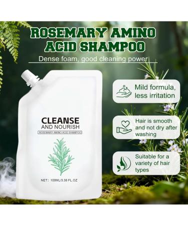 Shampooing au romarin et aux acides amin s pour la croissance des cheveux anti-chute et cheveux fins hydratant naturel pour femmes et hommes renforce les racines (2pcs) - Buy Online on GoSupps.com