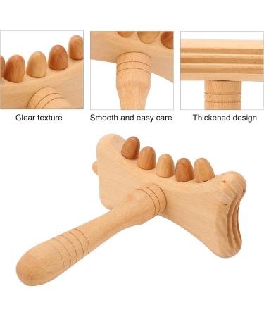 Wood Roller Massager - Manual Gua Sha Tool for Acupuncture Cellulite & Lymph Drainage Therapy - Effective Fascia & Neck/Back Massage Device - Buy Online on GoSupps.com