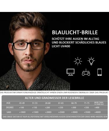 Cojwis 6 Pack Blue Light Filter Reading Glasses for Men & Women - Fashionable Anti-Blue Light PC Gaming & Visual Aid (0.50x) - Perfect for Reading - Buy Online on GoSupps.com