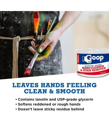 GOOP Multi Purpose Hand Cleaner Waterless Hand Degreaser Laundry Stain Remover NonToxic and Biodegradable Cleaner Remove Dirt - 14 Oz - Buy Online on GoSupps.com